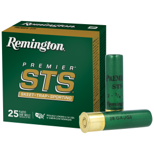 Remington Ammunition 28057 Premier STS  28 Gauge 2.75" 3/4 oz 8 Shot 25 Per Box/ 10 Cs