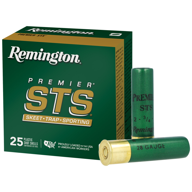 Remington Ammunition 28057 Premier STS  28 Gauge 2.75" 3/4 oz 8 Shot 25 Per Box/ 10 Cs