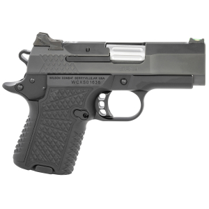 Wilson Combat SFX9SC3 SFX9 Sub-Compact 9mm Luger 10+1 15+1 3.25" Stainless Steel Barrel, Black DLC Serrated Stainless Steel Slide, Black Aluminum Frame w/Beavertail