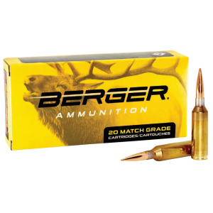 Berger Bullets 50010 Target Rifle 6.5PRC 156gr Hybrid 20 Per Box/10 Case