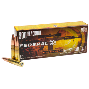 Federal F300BMSR3 Fusion  300Blackout 190gr Bonded Soft Point 20 Per Box/10 Case