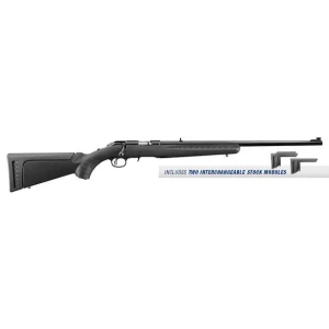 RUGER AMERICAN RIMFIRE STND 17 HMR RFL 22" BLK SYN