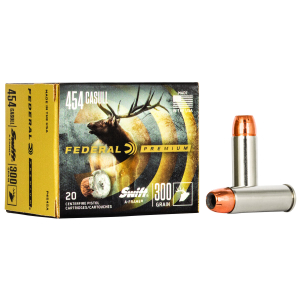 Federal P454SA Premium  454Casull 300gr Swift A Frame 20 Per Box/10 Case