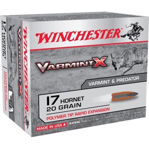 WINCHESTER VARMINT-X 17 HORNET - 20GR 20RD 10BX/CS