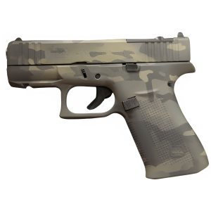 GLOCK 43X MOS BLACK MULTI CAM FS 9MM PISTOL 3.39" FXD 5.5lb 2-10RD MAGS