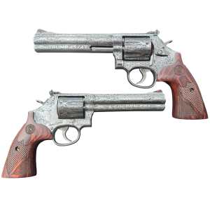 SMITH & WESSON 686 PLUS DLX STS 357MAG 6" 7RD DA/SA TRUMP GOLDEN ERA DEEP ENGRAVED